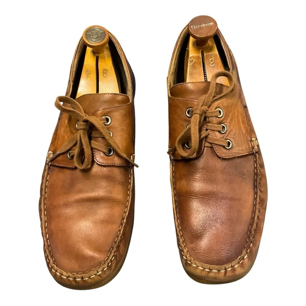 ⚓ VELEZ MESTA‎ Men’s Leather Boat Shoes | Size 11M | Luxe Handcrafted Style
